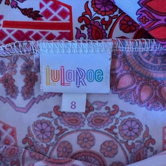 LuLaRoe Azure Kids Geometric Skirt  8500 - Picture 7 of 9